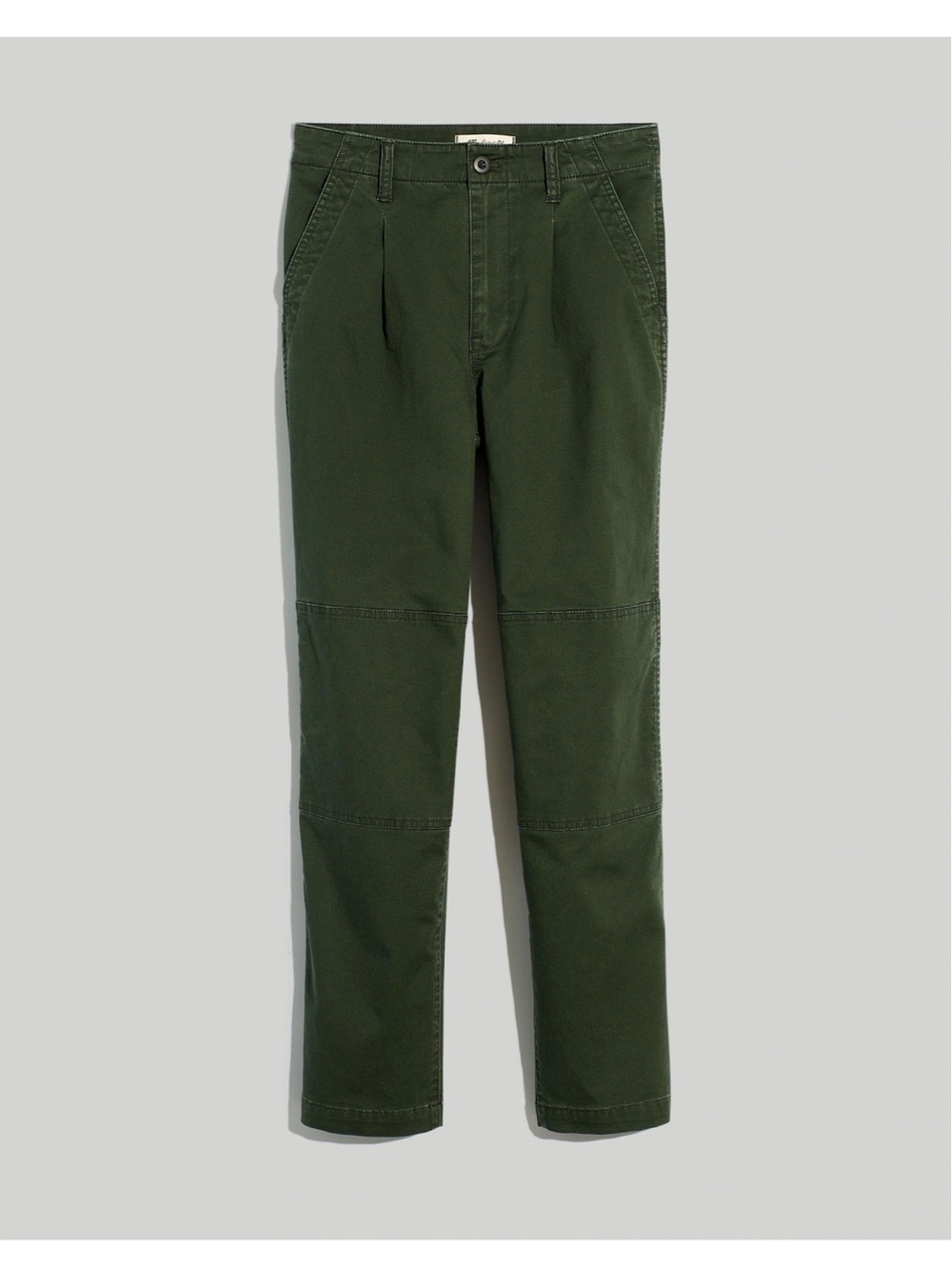 NWT Madewell Perfect Vintage Straight Pant in Dark Forest Wash: Pleated Edition